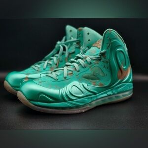 Nike Teal and Bronze Men's Shoes